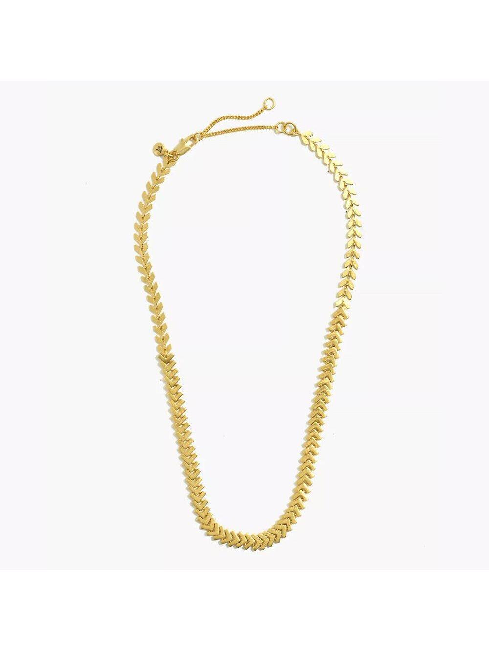 Madewell Arrowstack Chevron Chain Necklace